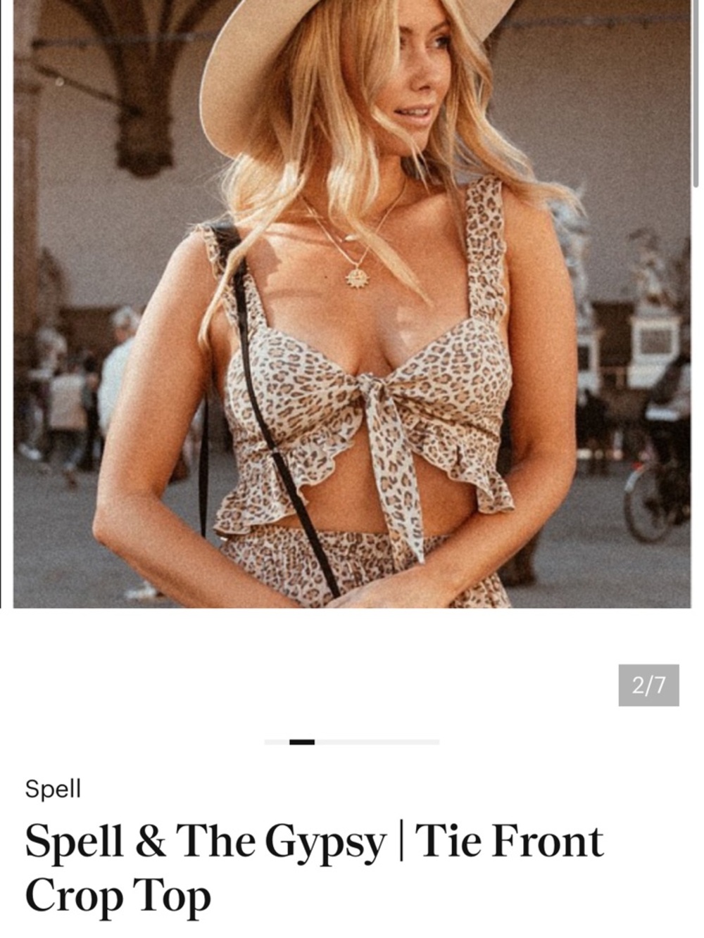 NWT spell and the gypsy frankie top size medium